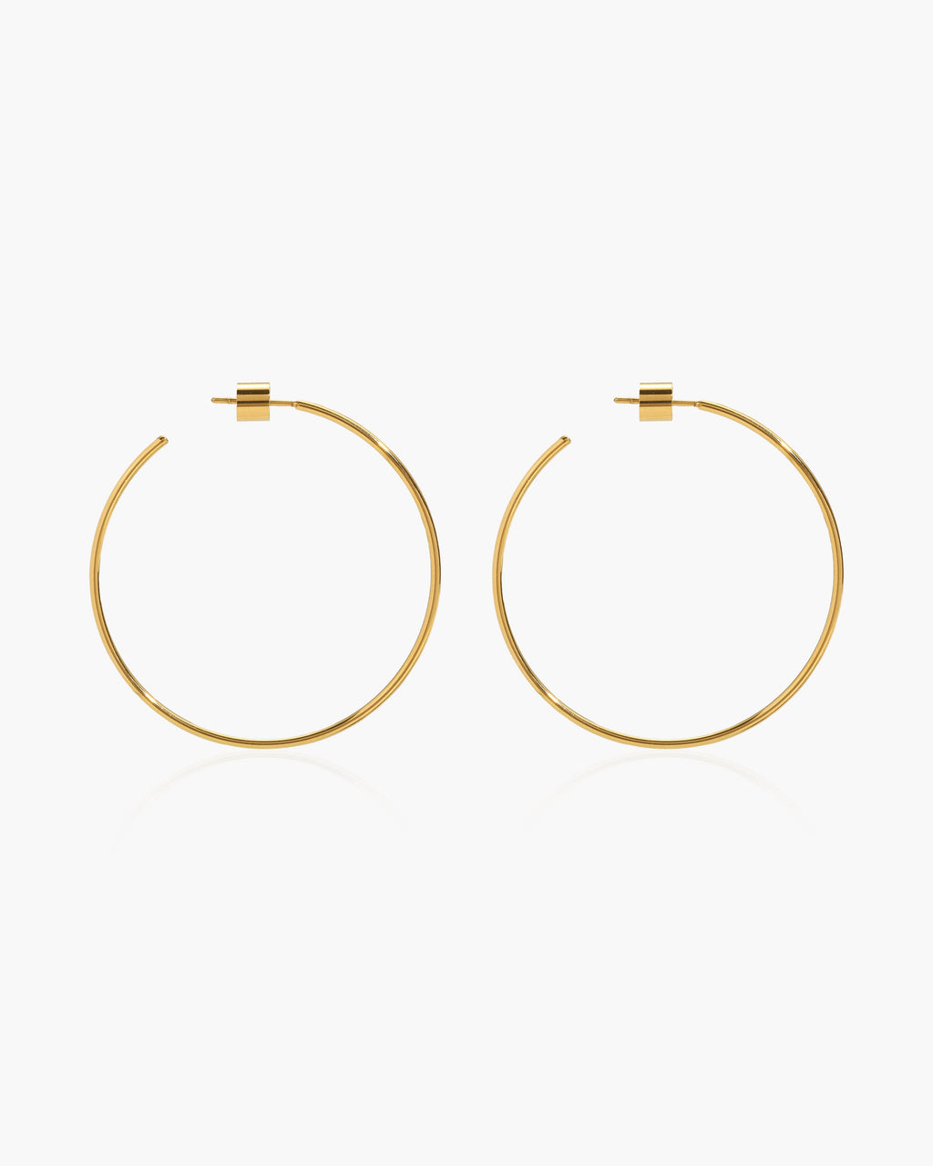 Gold Skinny Hoop Earrings