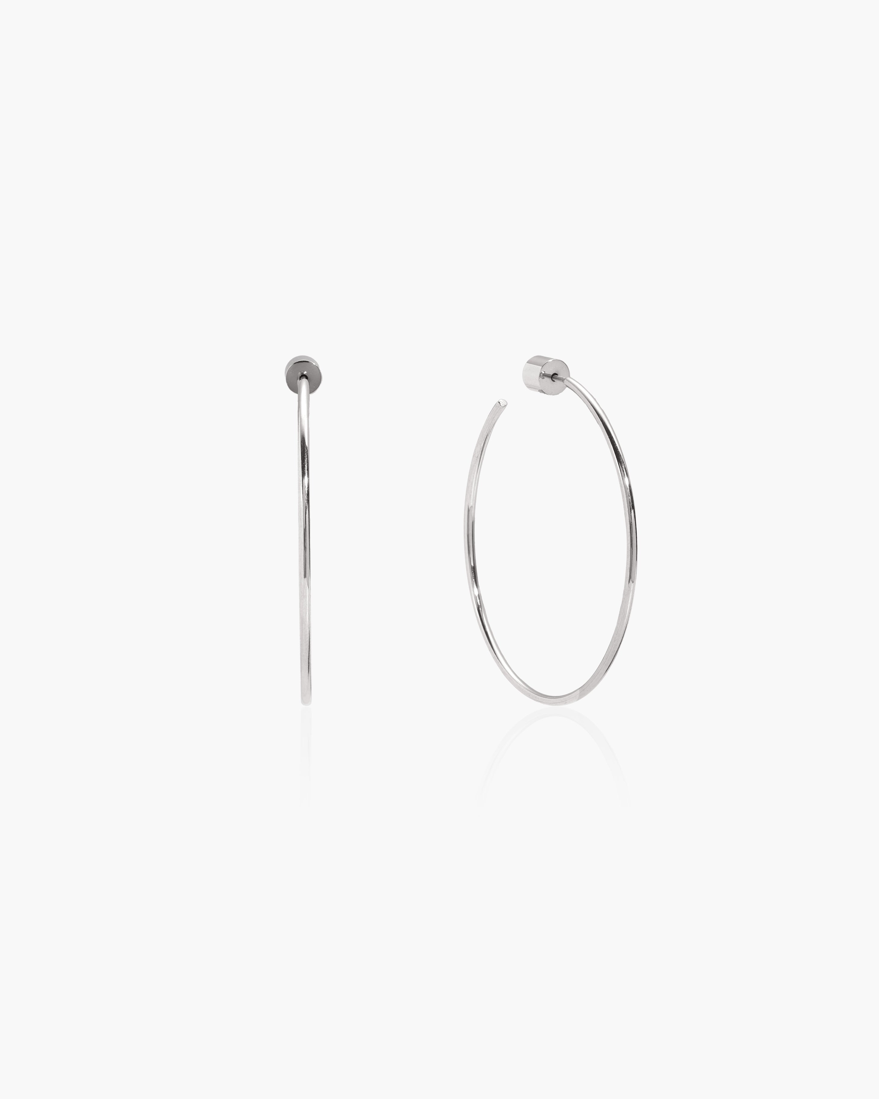 Gold Skinny Hoop Earrings