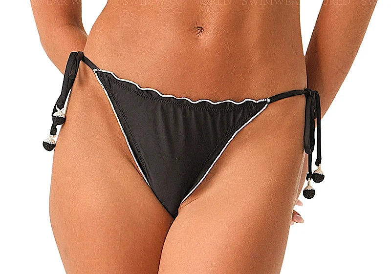 Lettuce Edge Triangle-Lettuce Edge Tie Side Bikini