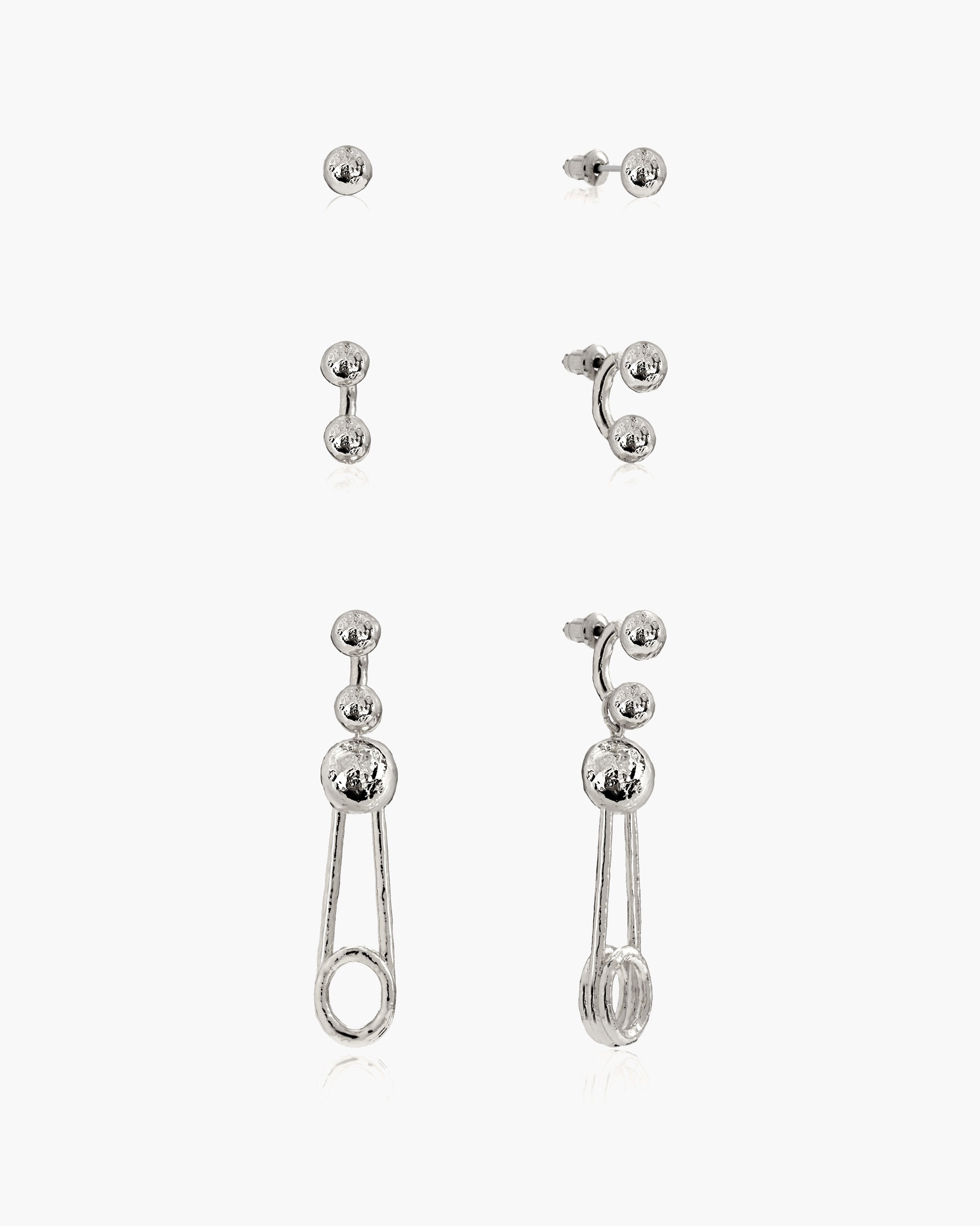 Trea Earrings in Silver